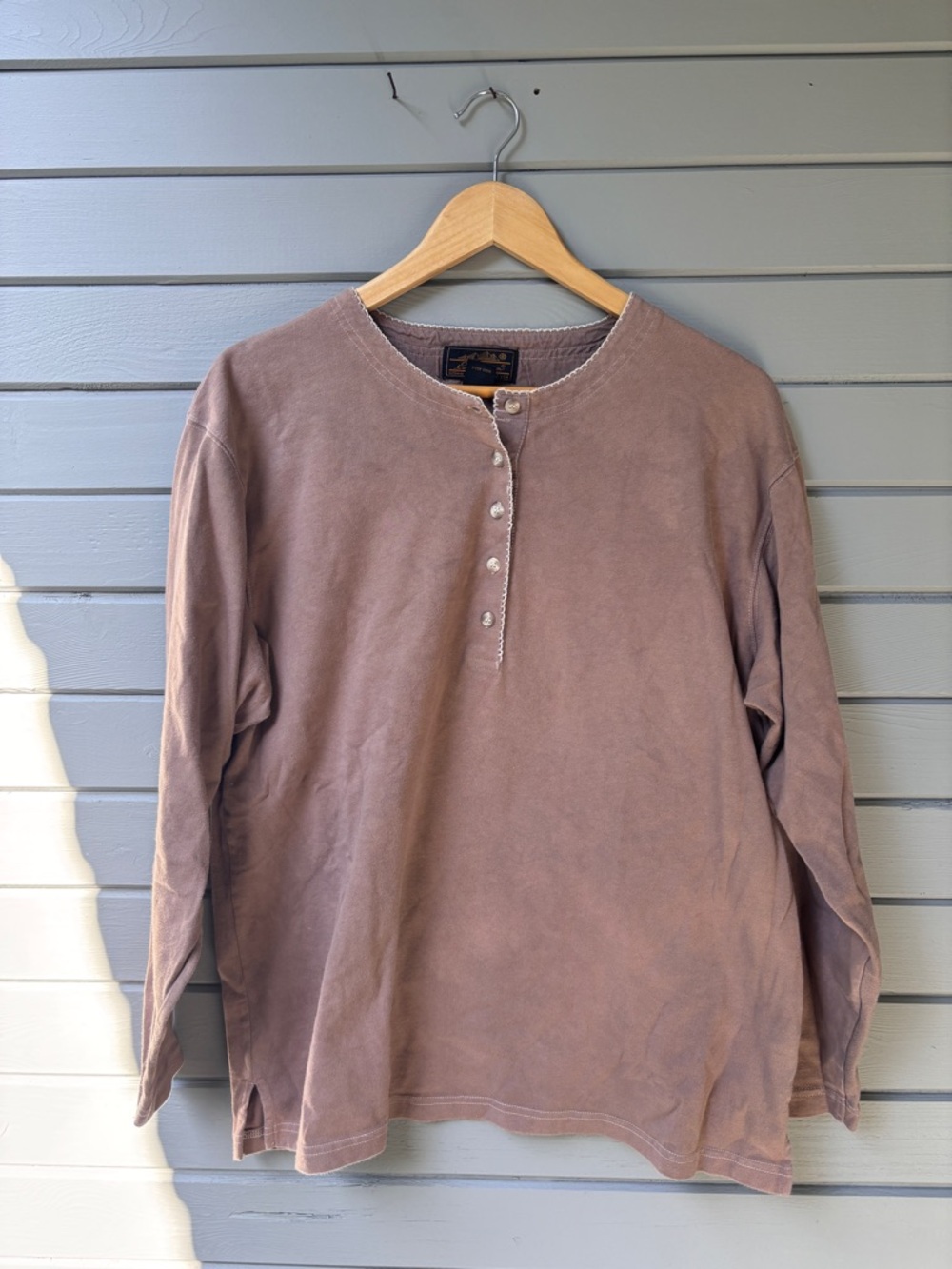 Hand-dyed Eddie Bauer long sleeve shirt